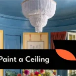 How to paint a ceiling with a roller for a smooth finish