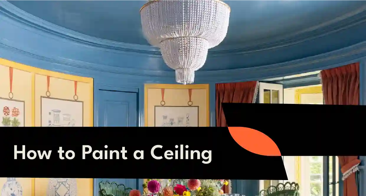How to paint a ceiling with a roller for a smooth finish