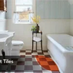 Melbourne painter applying tile paint to bathroom tiles