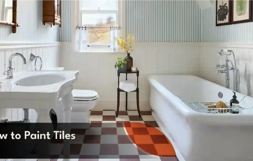 Melbourne painter applying tile paint to bathroom tiles